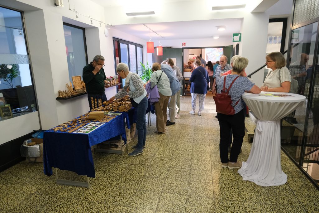 Verkaufsstand Olivenholzprodukte